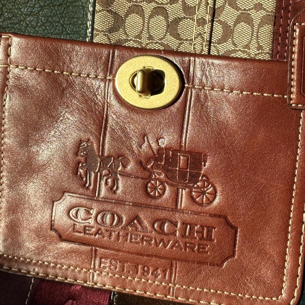 Coach Multicolor Patchwork Tote Bag - image 4